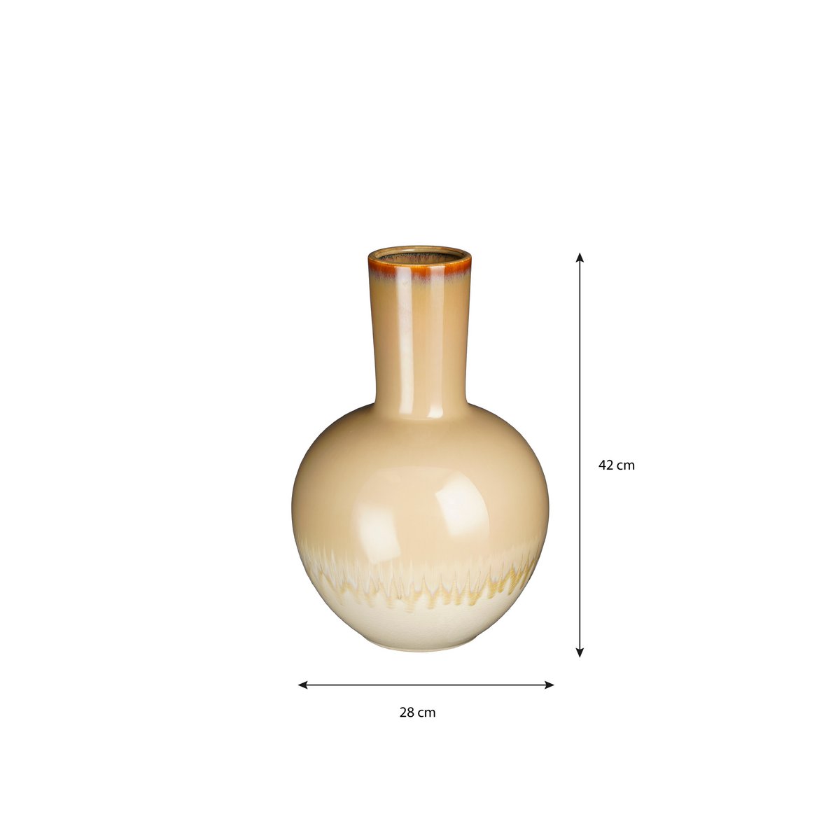 Sand Glow Holm Vase – Japandi keramiek met zachte glans