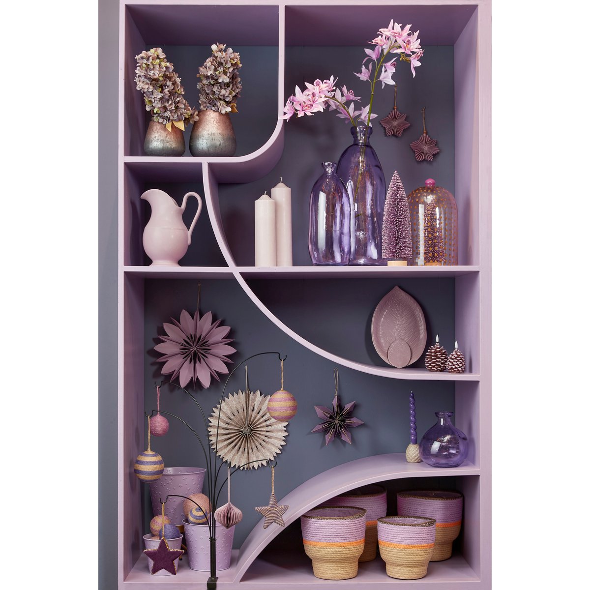 Lilac Glow Pinto Vase – gerecycled glas & subtiele sereniteit