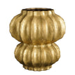 Golden Crest Altea Vase – ribbelkeramiek in zachte glans