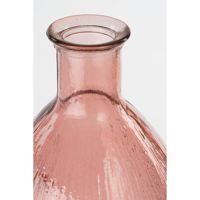 Blush Ripple Firenza Bottle – gerecycled ribbelglas in zachte rosé