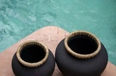 Styly Vazen – terracotta charme met raffia-accent Maat: L