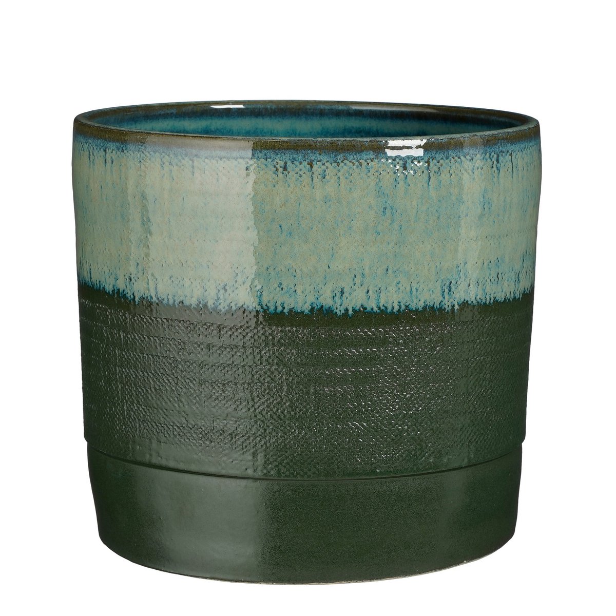 Forest Haze Olof Pot – reactief geglazuurde terracotta in diepe dennegroen