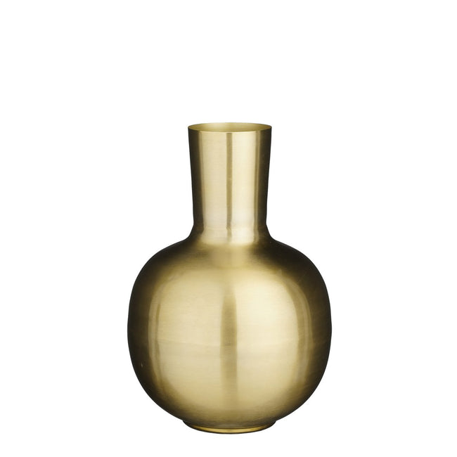 Golden Aura Dara Vase – mat metaal & vorstelijke glans