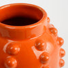 Tangerine Breeze Boaz Vase – handgemaakt keramiek met speelse bobbels