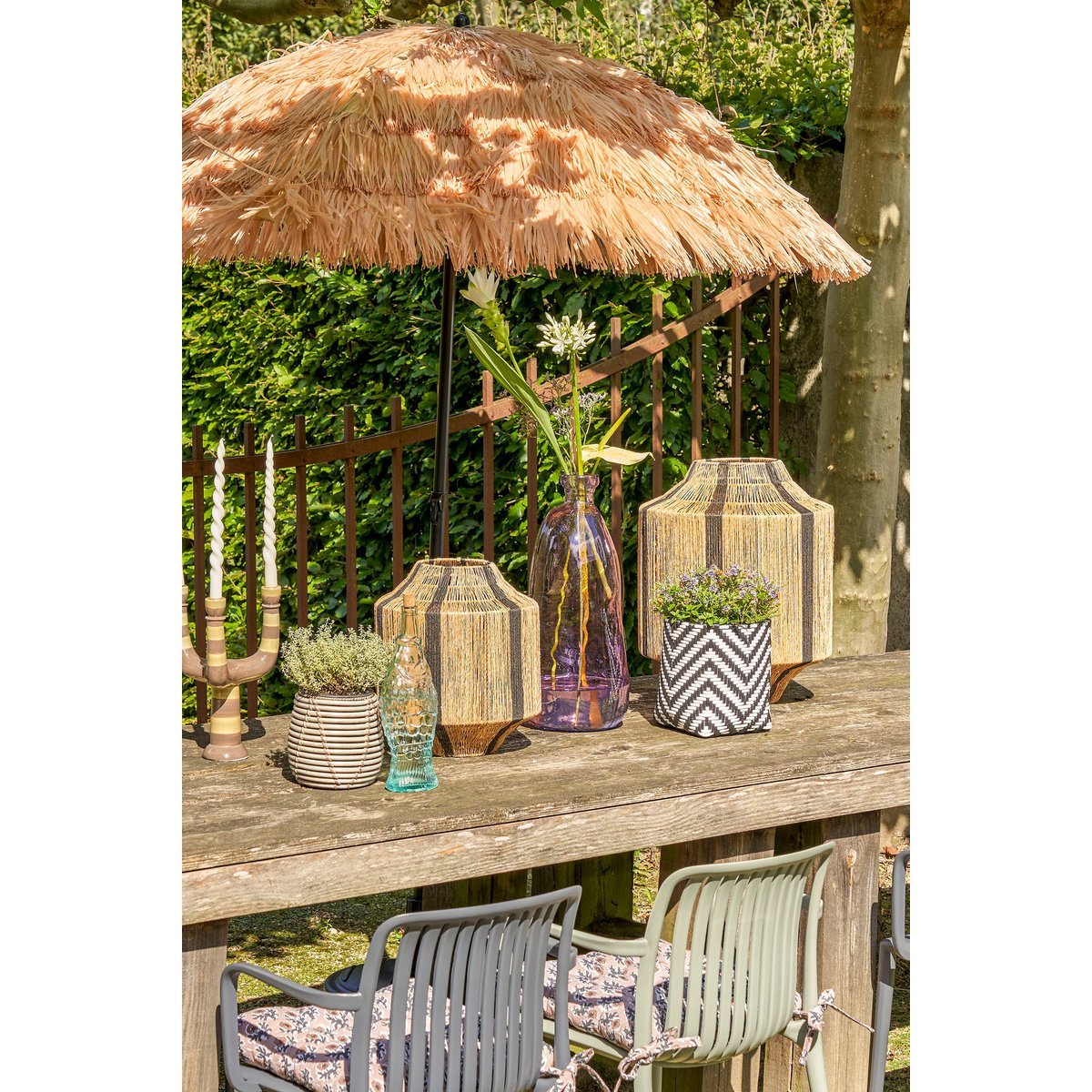 Lilac Glow Pinto Vase – gerecycled glas & subtiele sereniteit