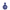 Deep Cobalt Dara Vase – matte metalen statement