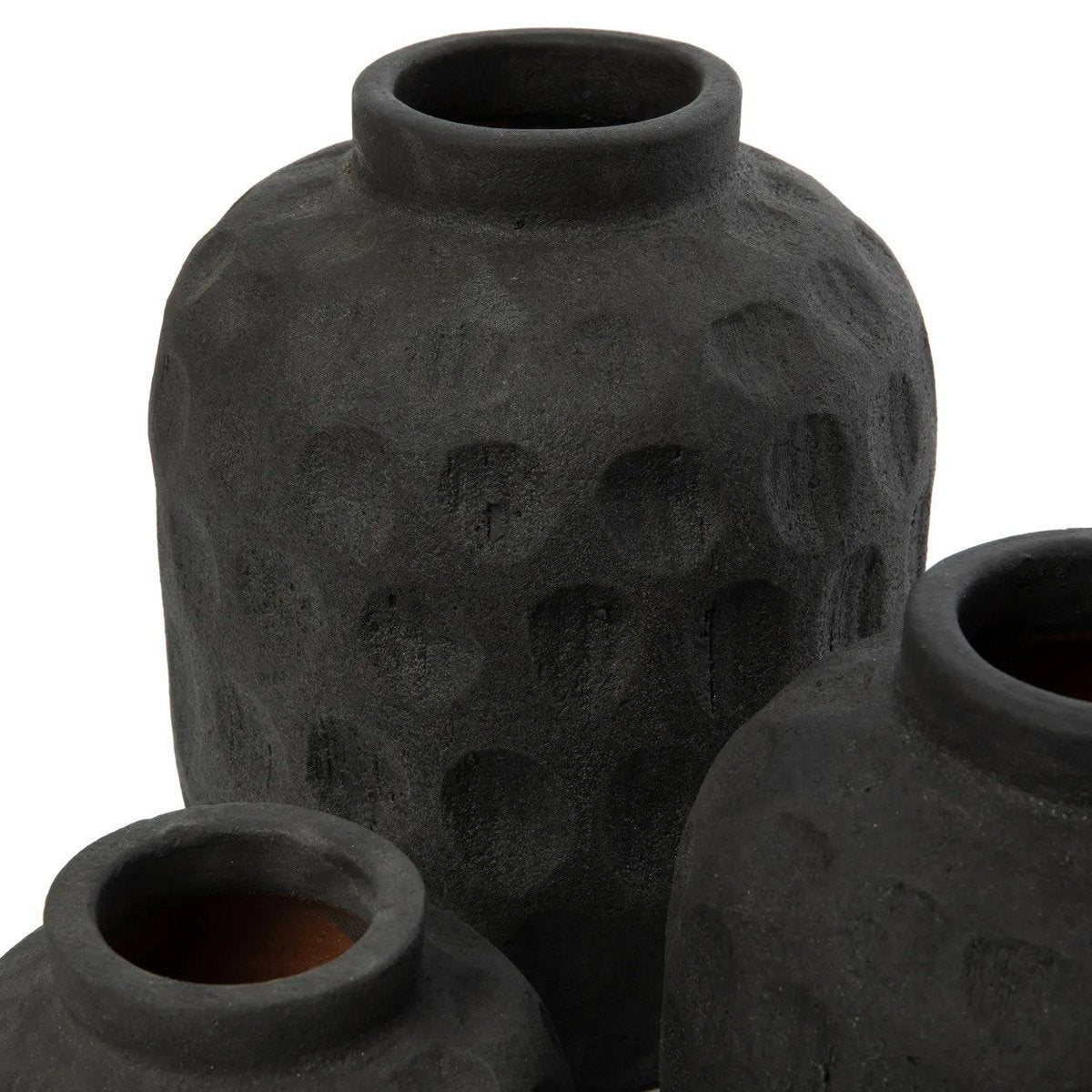 Trendy Vazen – tijdloze terracotta in diepzwart Maat: M