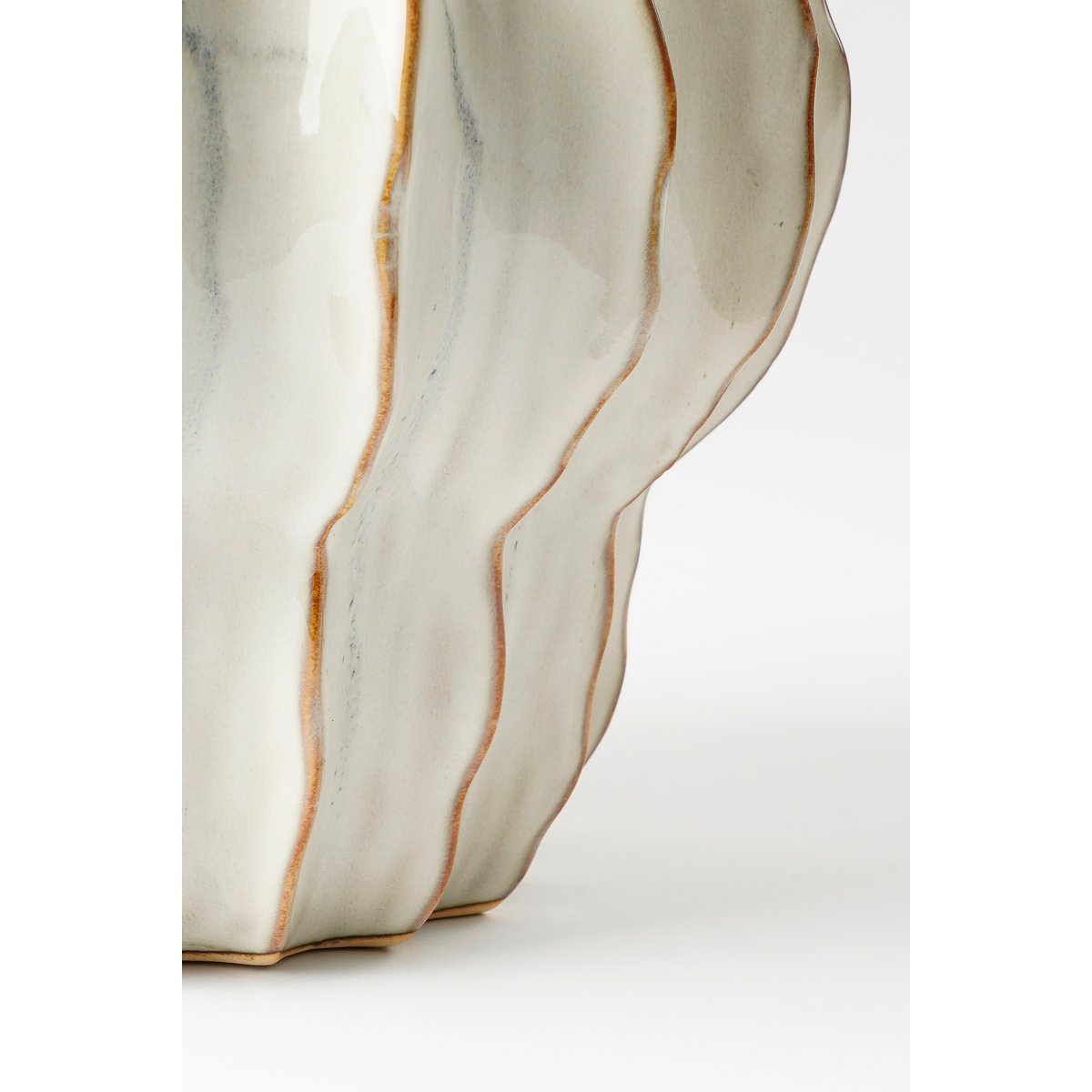 Pearl Ripple Altea Pot – handgemaakt keramiek in helder wit