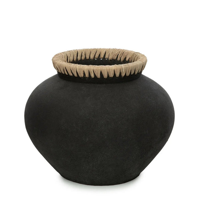 Styly Vazen – terracotta charme met raffia-accent Maat: L