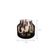 Wild Amber Pantera Vase – gerecycled glas met subtiele pantervlek