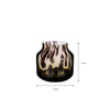 Wild Amber Pantera Vase – gerecycled glas met subtiele pantervlek