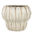 Pearl Ripple Altea Pot – handgemaakt keramiek in helder wit