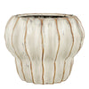 Pearl Ripple Altea Pot – handgemaakt keramiek in helder wit