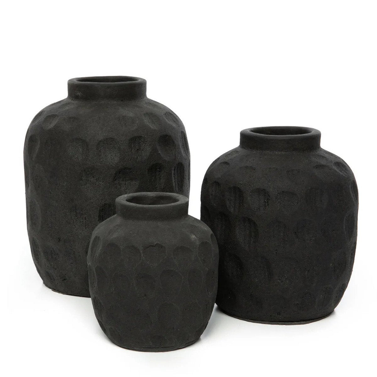 Trendy Vazen – tijdloze terracotta in diepzwart Maat: M
