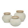 Styly Vazen – terracotta met raffia-accent Maat: L