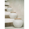 Styly Vazen – terracotta met raffia-accent Maat: L