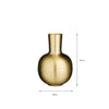 Golden Aura Dara Vase – mat metaal & vorstelijke glans